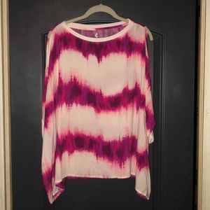 Juicy Couture Tye-die Cold Shoulder Top x-small
